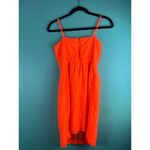 Women's J.CREW Orange Mini Dress Size 2